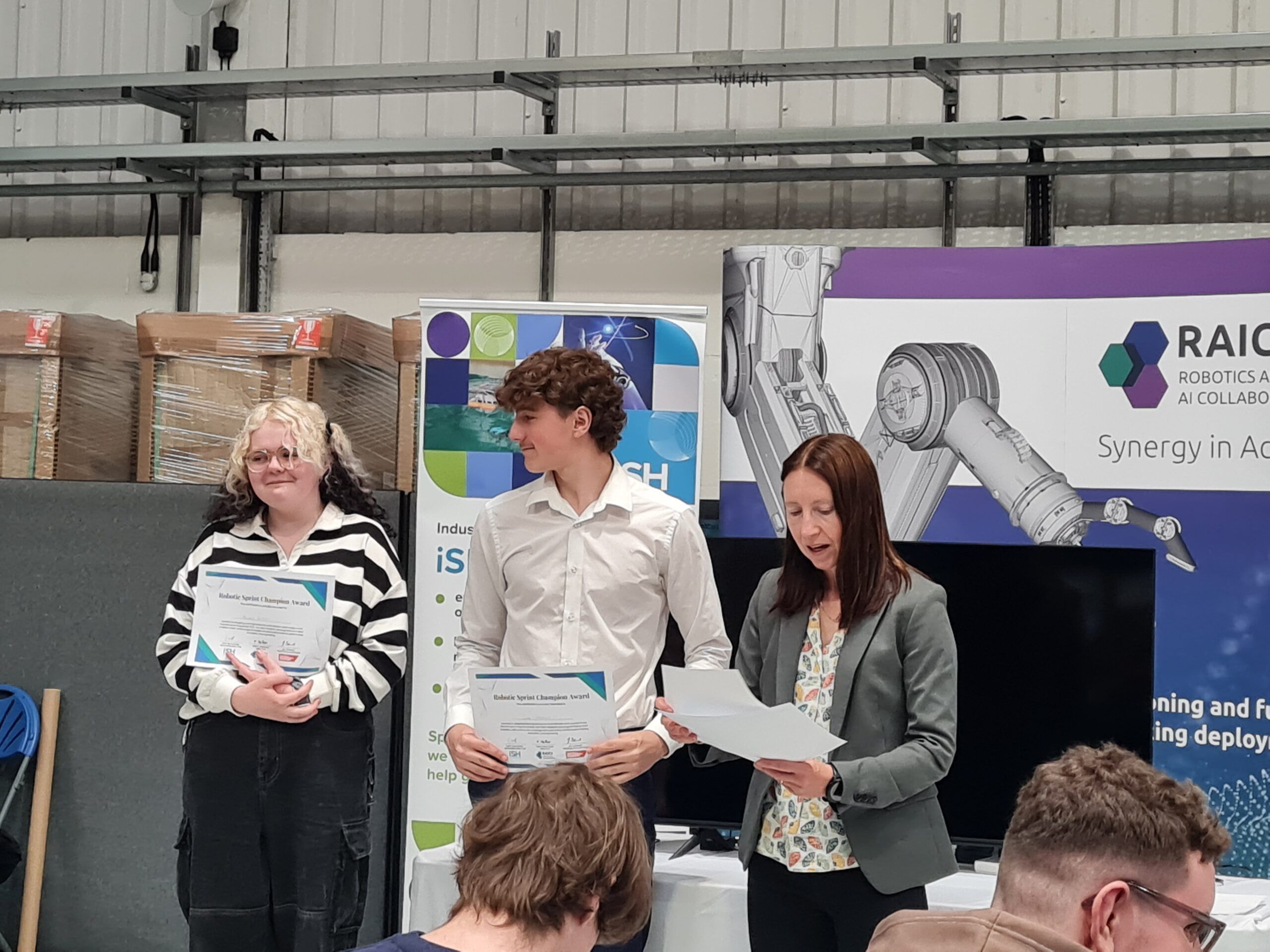 Students receive awards at RAICo and iSH School Sprint 2025