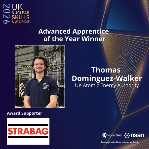 Nuclear Skills Academy for Nuclear 2026 Awards Winner Thomas Dominguez-Walker 2